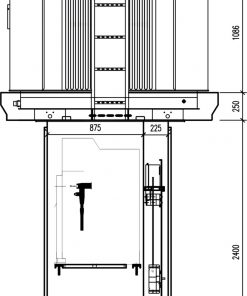 MẶT CẮT DỌC TRẠM BIẾN ÁP